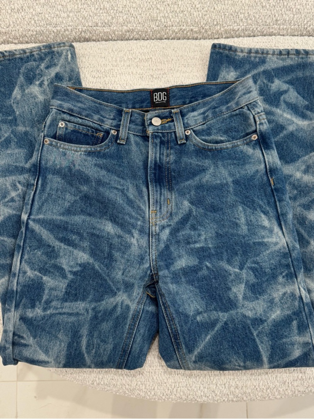 BDG Urban Outfitters High Rise Acid Wash Cowboy Jeans - Picture 5 of 6
